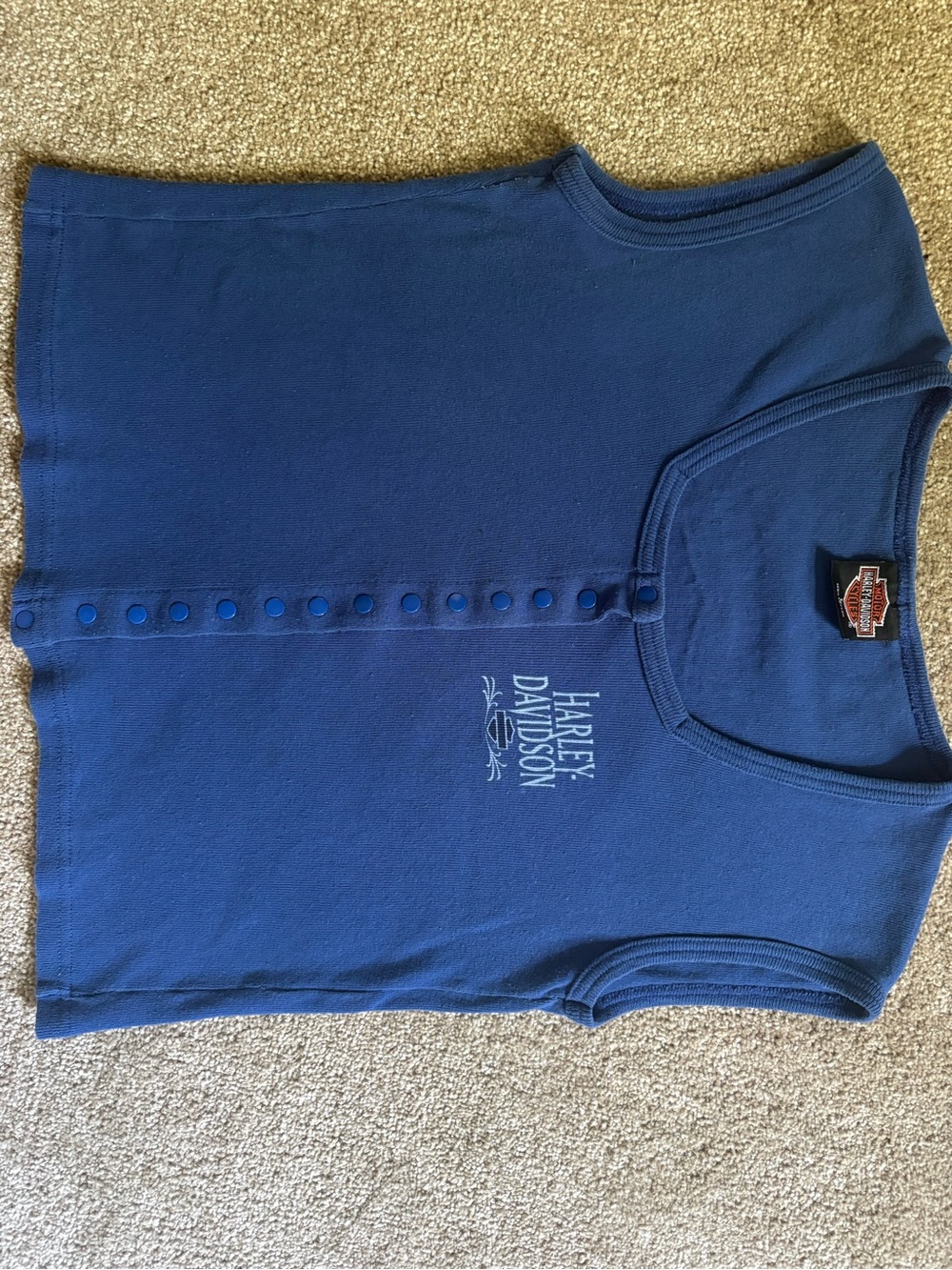 Harley-Davidson Royal Blue Snap-Front Tank